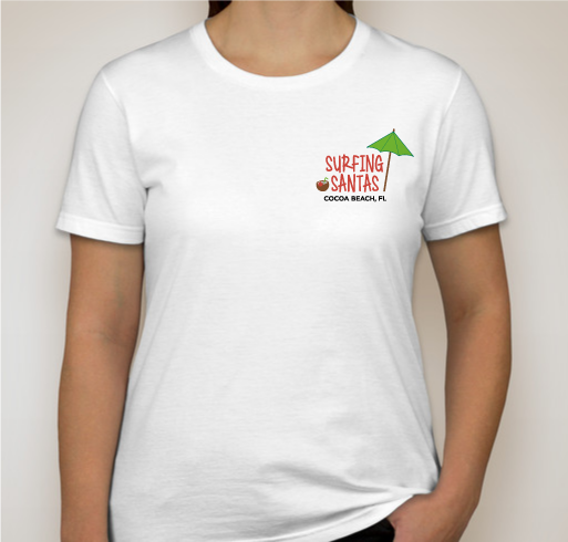 Surfing Santas of Cocoa Beach 2015 Shirt Fundraiser - unisex shirt design - front