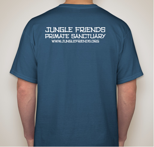 Jungle Friends Primate Sanctuary Fundraiser - unisex shirt design - back