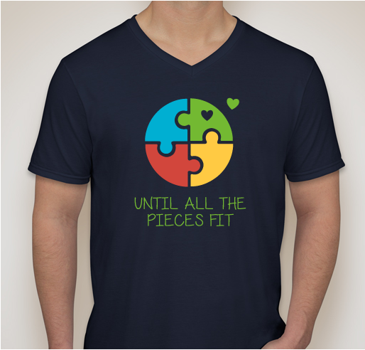 American Autism Association Fundraiser - unisex shirt design - front
