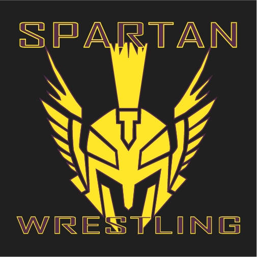 Spartan Wrestling shirt design - zoomed