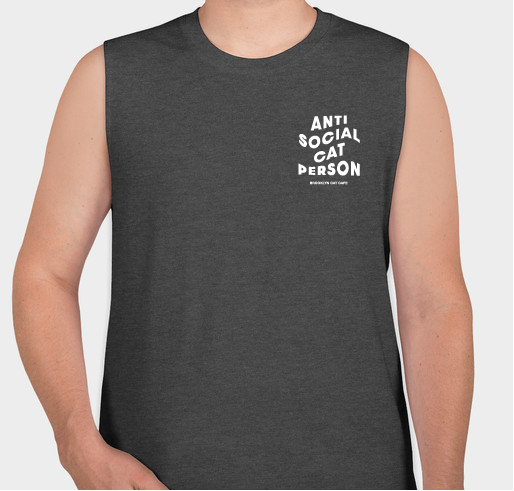 Anti Social Cat Person Shirt Fundraiser - unisex shirt design - front