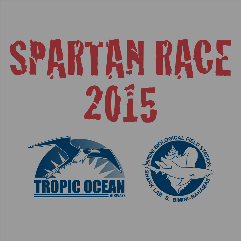 Sharklab and Tropic Ocean Air Spartan Sprint shirt design - zoomed