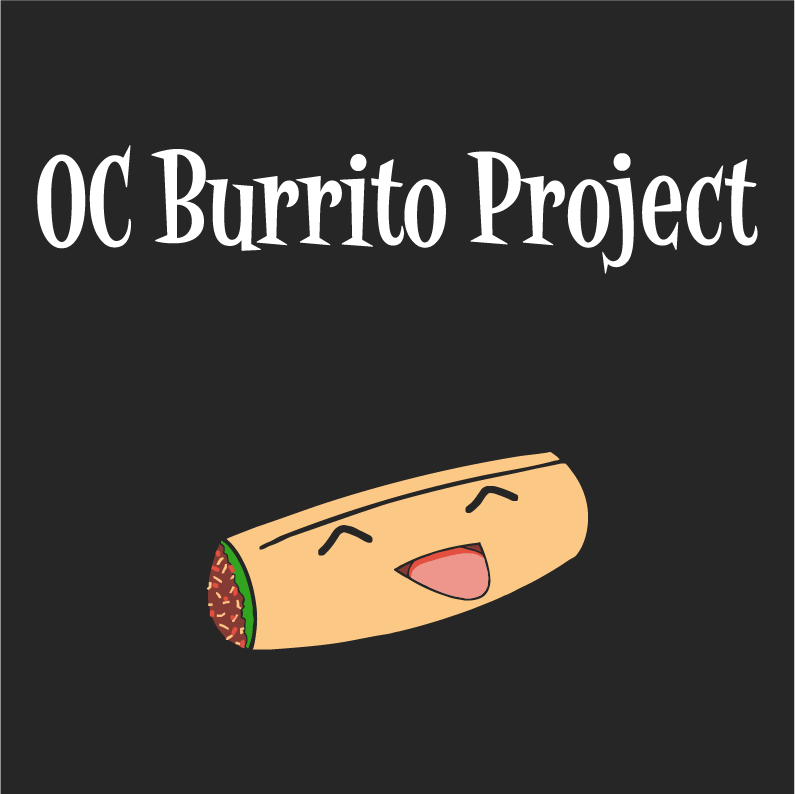 OC Burrito Project shirt design - zoomed