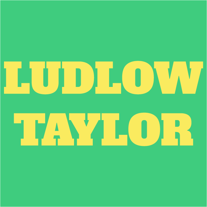 Block Script Ludlow-Taylor Spirit Wear shirt design - zoomed
