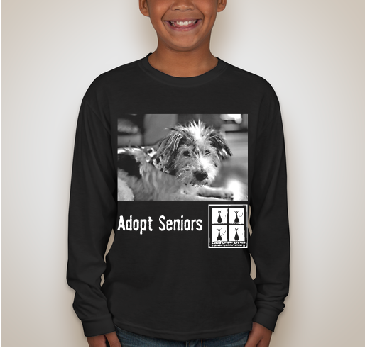 Support the rescue of senior animals - a Lulu's Locker campaign Fundraiser - unisex shirt design - back