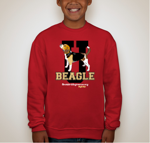 Beagle University Fundraiser - unisex shirt design - back