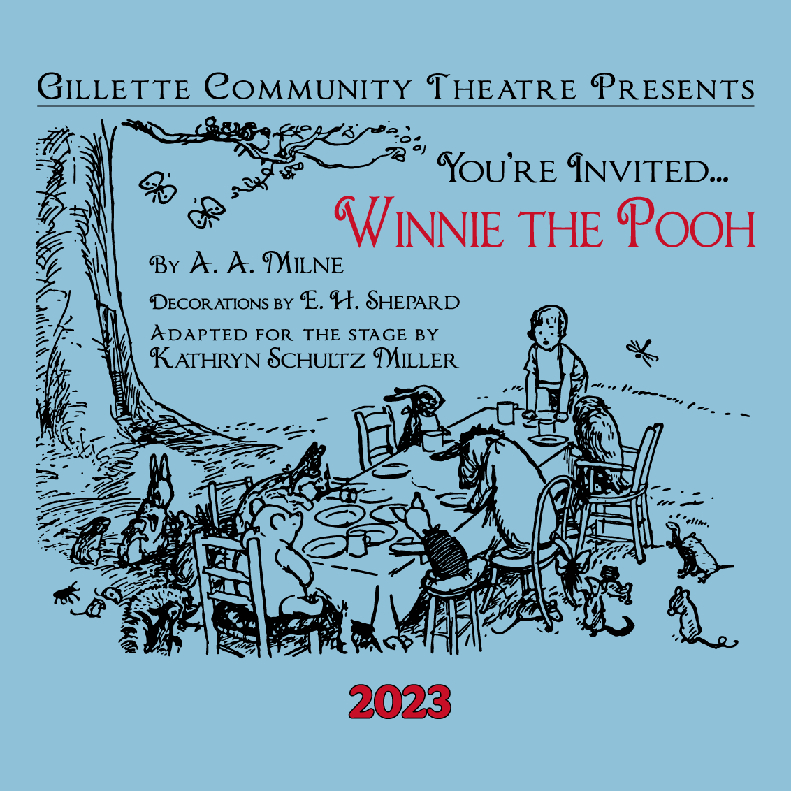 GCT Presents: Winnie the Pooh! shirt design - zoomed