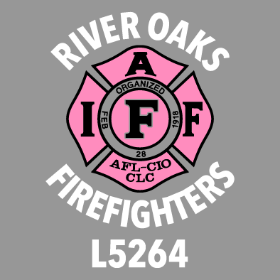 RIVER OAKS PROFESSIONAL FIREFIGHTERS ASSOCIATION shirt design - zoomed