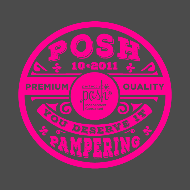 Posh Wear shirt design - zoomed