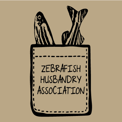Zebrafish Husbandry Association (ZHA) Annual T-shirt Fundraiser shirt design - zoomed