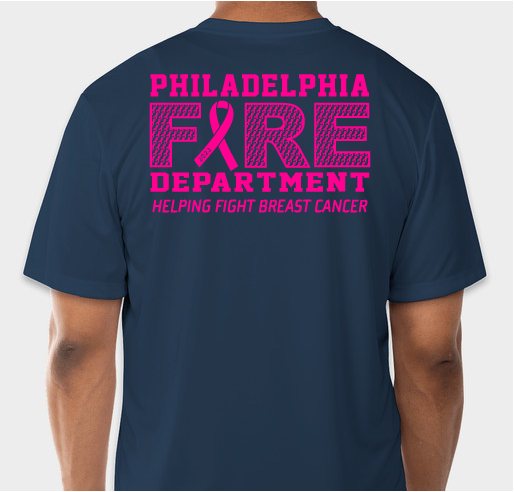2023 Philadelphia Fire Department | Breast Cancer Awareness Fundraiser Fundraiser - unisex shirt design - back