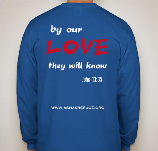 Asha's Refuge - By Our Love Fundraiser - unisex shirt design - back