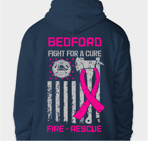Bedford Firefighters Fight for a Cure Fundraiser - unisex shirt design - back