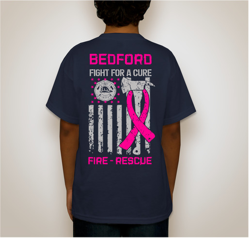Bedford Firefighters Fight for a Cure shirt design - zoomed