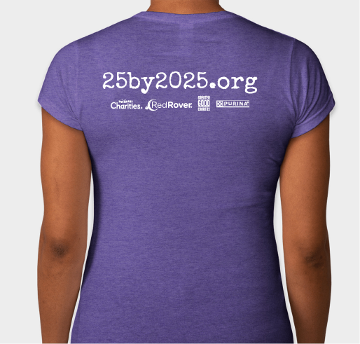 Support RedRover's 2023 DVAM t-shirt Fundraiser - unisex shirt design - back