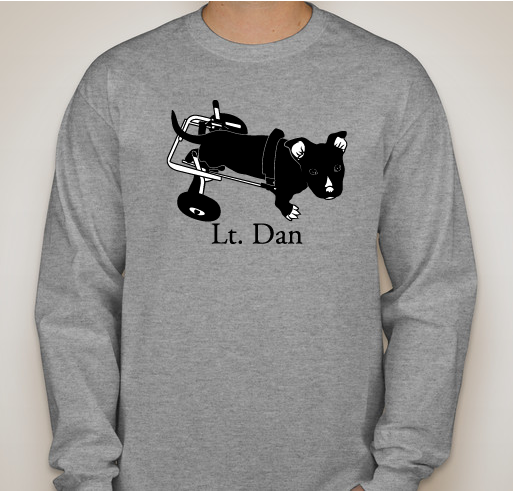 Lt Dan’s Journey Fundraiser - unisex shirt design - front