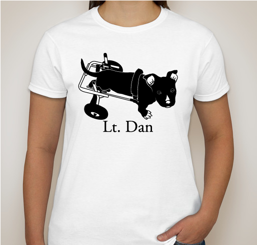 Lt Dan’s Journey Fundraiser - unisex shirt design - front