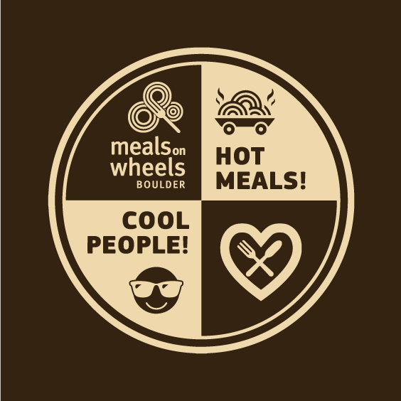 Meals on Wheels of Boulder's Fundraiser to a Tee shirt design - zoomed