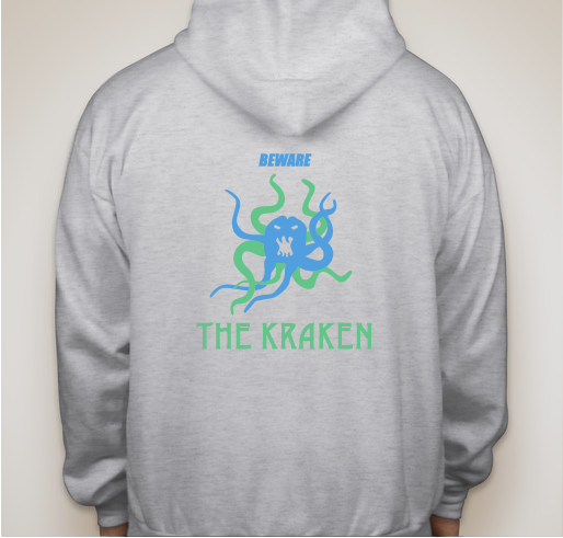 Big Fluffy Dog Kraken Design Fundraiser - unisex shirt design - back