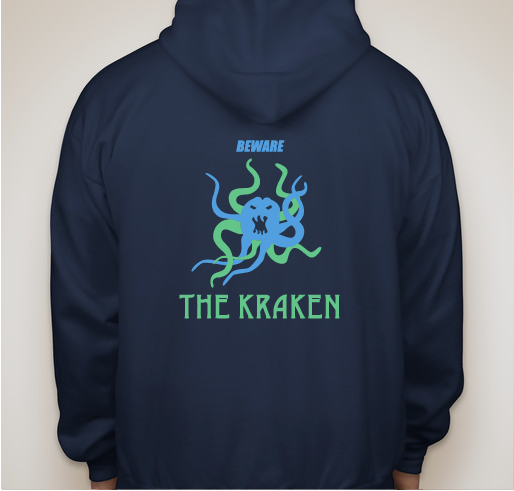 Big Fluffy Dog Kraken Design Fundraiser - unisex shirt design - back