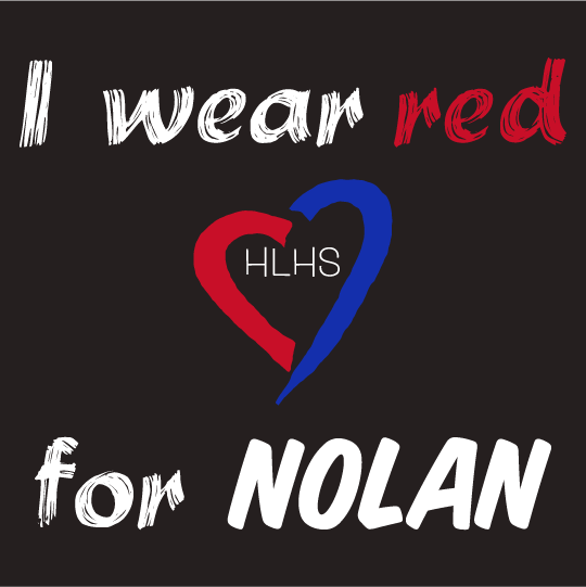 Nolan's Heart shirt design - zoomed