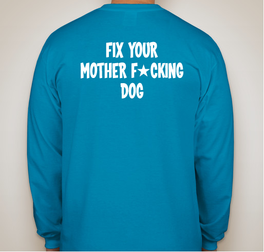 Big Fluffy Dog-Fix Your Dog Fundraiser - unisex shirt design - back