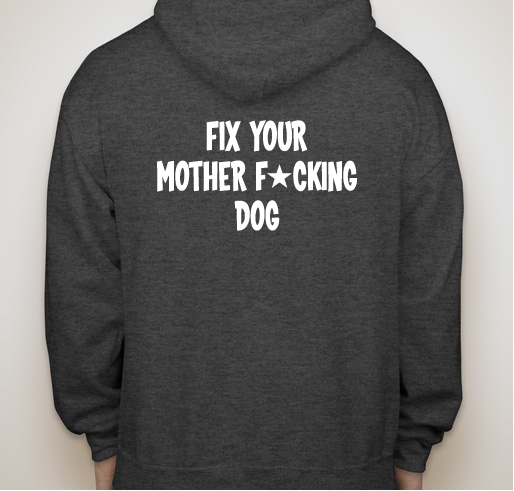 Big Fluffy Dog-Fix Your Dog Fundraiser - unisex shirt design - back