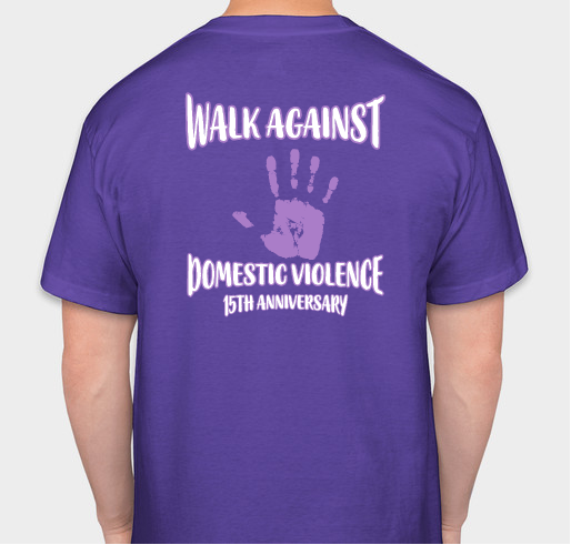 We are collecting money to give to the YWCA for women who are victims of domestic violence. Fundraiser - unisex shirt design - back