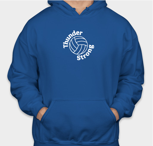 Thunder Volleyball Fundraiser - unisex shirt design - front