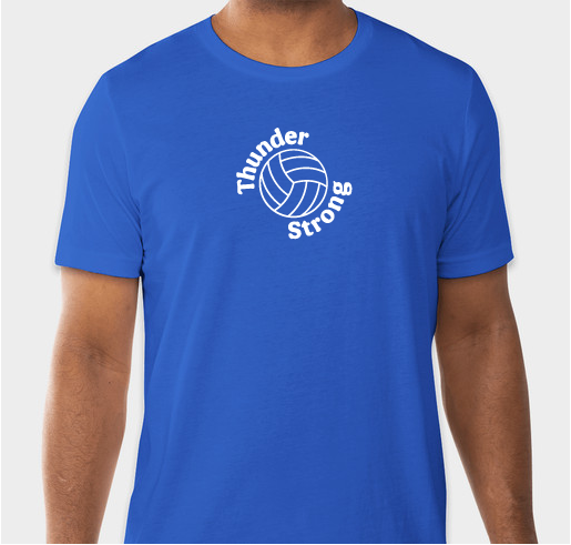 Thunder Volleyball Fundraiser - unisex shirt design - front