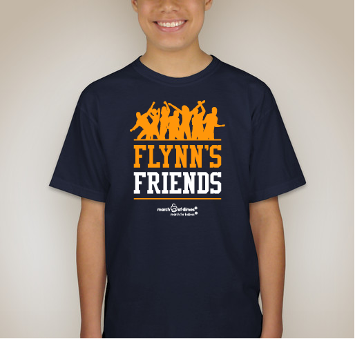 Flynn's Friends - March of Dimes Ambassador Family 2016 Fundraiser - unisex shirt design - back