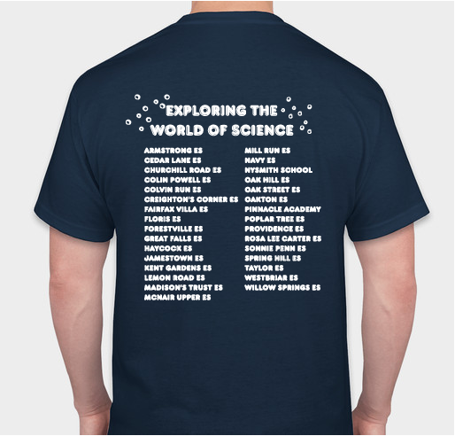 Virginia Science Olympiad Commemorative 2023 Div. A Shirts Fundraiser - unisex shirt design - back