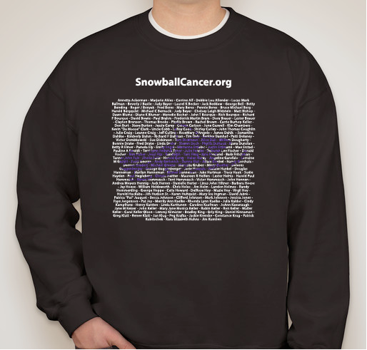 SnowballCancer.org Show your support for those battling cancer! Fundraiser - unisex shirt design - front