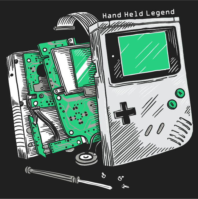 Game Boy T-Shirt for a Cause shirt design - zoomed