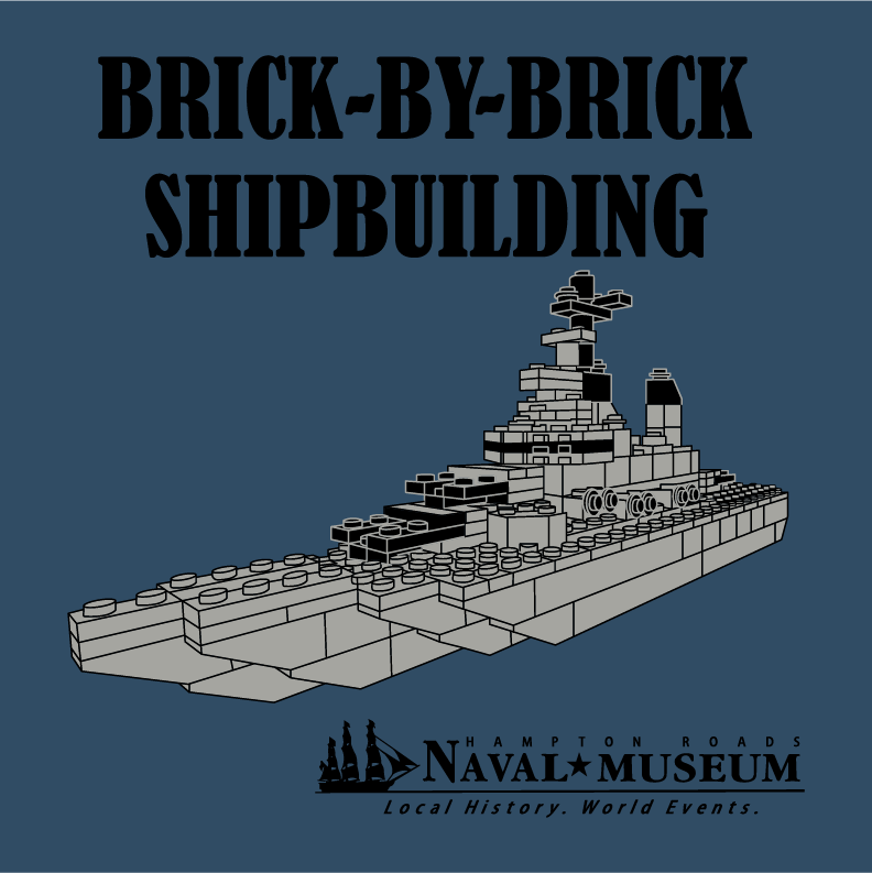 Brick-by-Brick Shipbuilding shirt design - zoomed