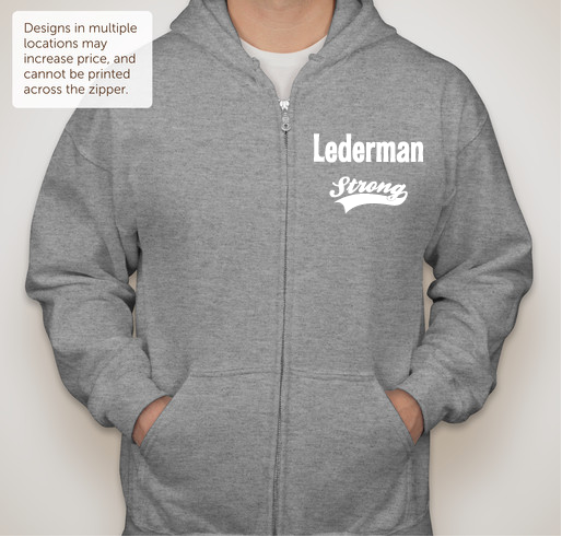 Lederman Strong Fundraiser - unisex shirt design - front