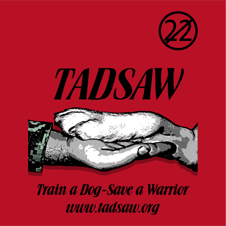 Train a Dog, Save a Warrior shirt design - zoomed