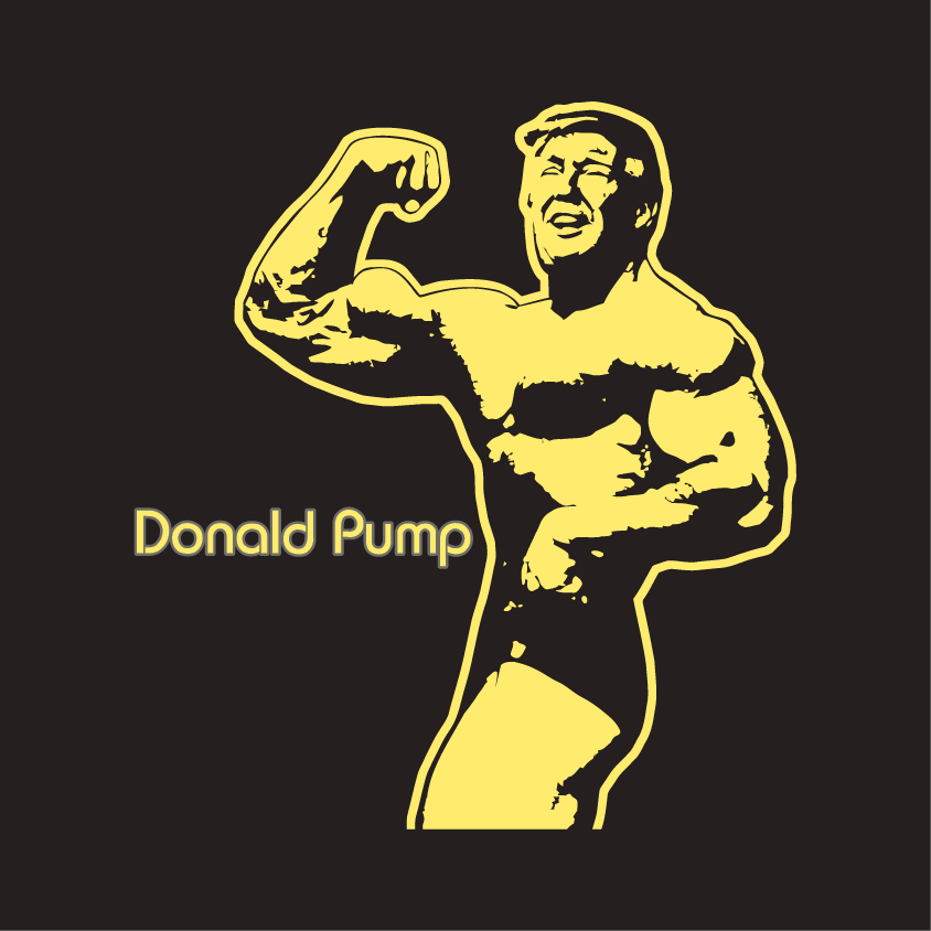 Donald Pump Workout Tee shirt design - zoomed