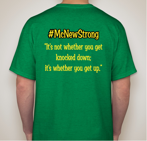 #mcnewstrong Fundraiser - unisex shirt design - back
