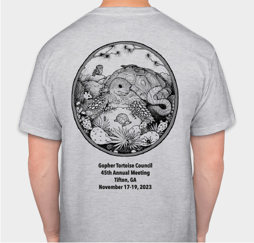 Gopher Tortoise Council 2023 Meeting Shirts Fundraiser - unisex shirt design - back