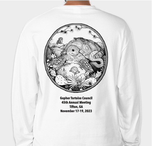 Gopher Tortoise Council 2023 Meeting Shirts Fundraiser - unisex shirt design - back