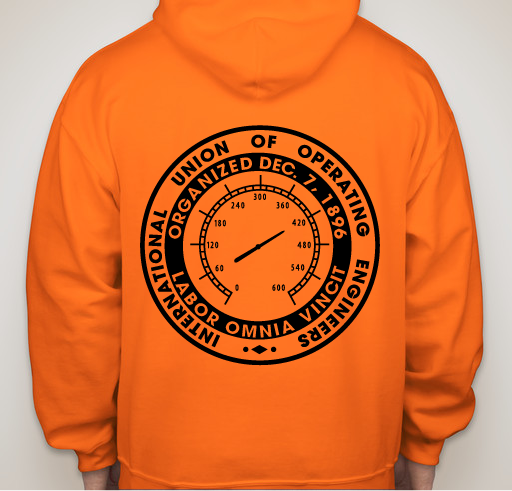 College Hoodie for a College Cause Fundraiser - unisex shirt design - back