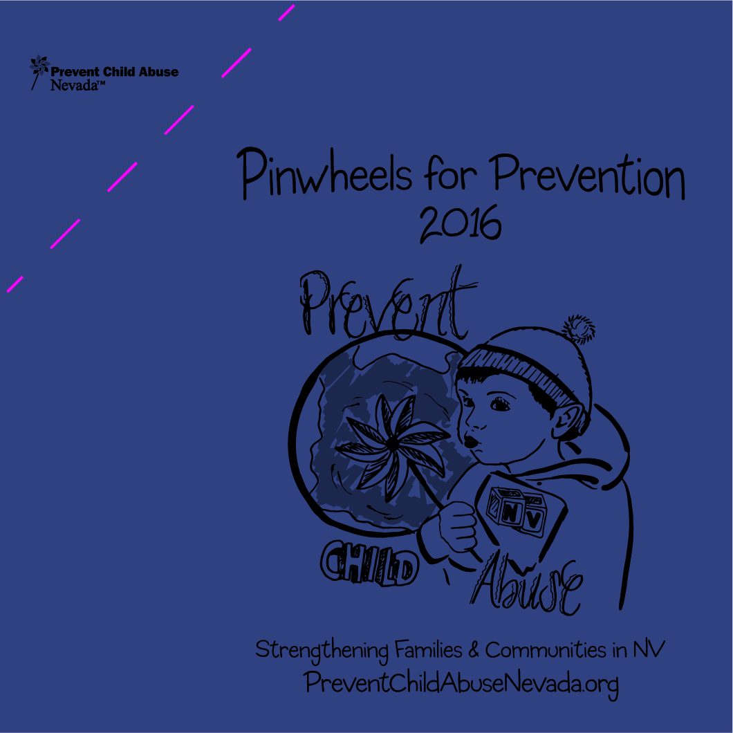 Pinwheels for Prevention 2016 shirt design - zoomed