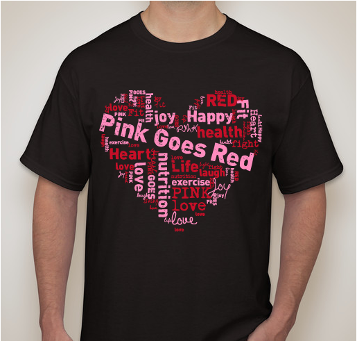 red and pink t shirt