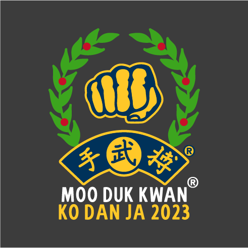 2023 Bags and Backpacks Embroidered With Moo Duk Kwan® Ko Dan Ja shirt design - zoomed