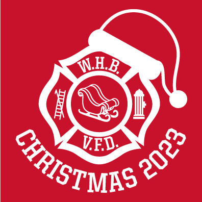 2023 Christmas Supporter Shirts fundraiser for The West Hamilton Beach Volunteer Fire Department shirt design - zoomed