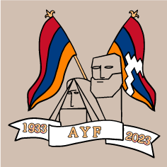 AYF-YOARF 90th Anniversary shirt design - zoomed