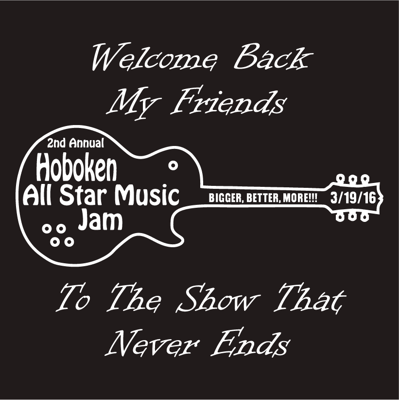 Hoboken All Star Music Jam II shirt design - zoomed