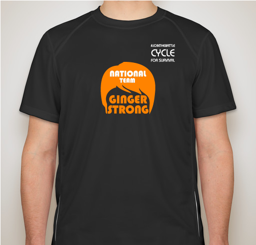 Team Ginger Strong National Team Shirts Fundraiser - unisex shirt design - front