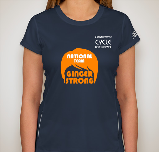 Team Ginger Strong National Team Shirts Fundraiser - unisex shirt design - front